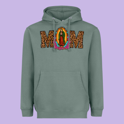 Our Lady Of Guadalupe Mom Heavyweight Hoodie Designed By Jahusdesignshop