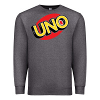 Charcoal Heather UNO Card Game Premium Sweatshirt - baoMotion