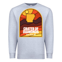Heather Grey crater of diamonds state park arkansas Premium Sweatshirt - baoMotion