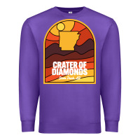 Purple crater of diamonds state park arkansas Premium Sweatshirt - baoMotion