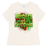 Bone St. Patrick's Day Pinches get stitches Ladies Tee - OliviaCreatesArt