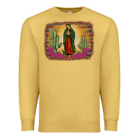 Antique Gold western our lady of Guadalupe Premium Sweatshirt - JahusDesignShop