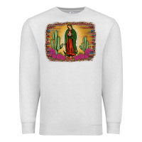 Oatmeal Heather western our lady of Guadalupe Premium Sweatshirt - JahusDesignShop