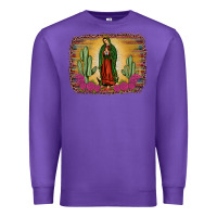Purple western our lady of Guadalupe Premium Sweatshirt - JahusDesignShop
