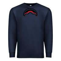 Navy Hype Shark Premium Sweatshirt - baoMotion