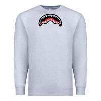 Heather Grey Hype Shark Premium Sweatshirt - baoMotion
