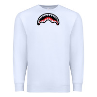 White Hype Shark Premium Sweatshirt - baoMotion