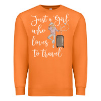 Carrot just a girl who loves to travel traveling women nomad t shirt Premium Sweatshirt - baoMotion