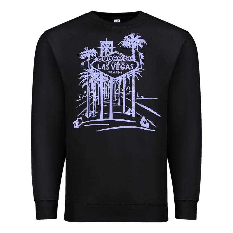 Las Vegas Strip Retro Famous Sign Nevada Traveler Souvenir T Shirt Premium Sweatshirt by baoMotion | Teevron