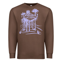 Chestnut las vegas strip retro famous sign nevada traveler souvenir t shirt Premium Sweatshirt - baoMotion