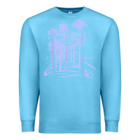 Ocean Blue las vegas strip retro famous sign nevada traveler souvenir t shirt Premium Sweatshirt - baoMotion