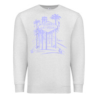 Oatmeal Heather las vegas strip retro famous sign nevada traveler souvenir t shirt Premium Sweatshirt - baoMotion