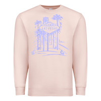Pale Pink las vegas strip retro famous sign nevada traveler souvenir t shirt Premium Sweatshirt - baoMotion