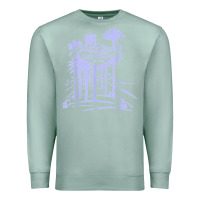 Seafoam las vegas strip retro famous sign nevada traveler souvenir t shirt Premium Sweatshirt - baoMotion