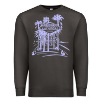 Smoke las vegas strip retro famous sign nevada traveler souvenir t shirt Premium Sweatshirt - baoMotion