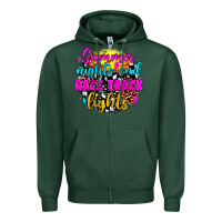 Sports Green summer nights and race track lights Zipper Hoodie - JahusDesignShop
