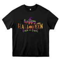 Black happy halloween trick or treat Heavy Core Tee - CowGirlArtShop