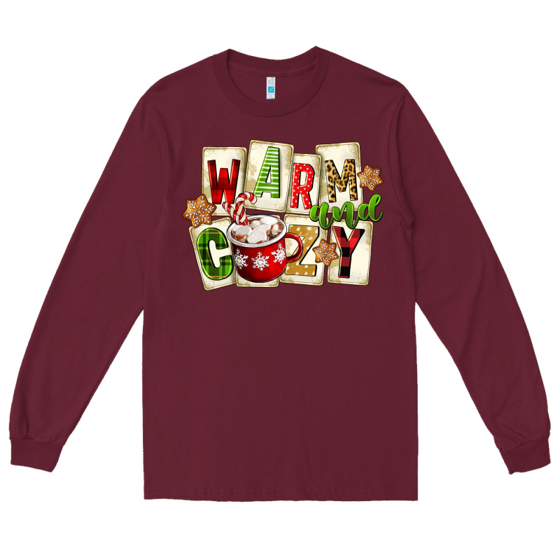 Warm And Cozy Hot Cocoa Long Sleeve Tee by FaDigitalArtStudio | Teevron