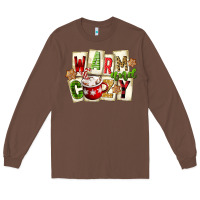 Chestnut warm and cozy hot cocoa Long Sleeve Tee - FaDigitalArtStudio
