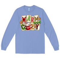 Colony Blue warm and cozy hot cocoa Long Sleeve Tee - FaDigitalArtStudio
