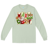 Matcha warm and cozy hot cocoa Long Sleeve Tee - FaDigitalArtStudio