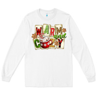White warm and cozy hot cocoa Long Sleeve Tee - FaDigitalArtStudio