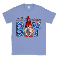 Colony Blue All American boy with gnome Classic Tee - HowdyJamesFarm