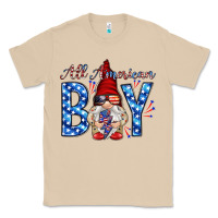 Mushroom All American boy with gnome Classic Tee - HowdyJamesFarm