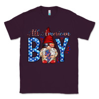 Plum All American boy with gnome Classic Tee - HowdyJamesFarm