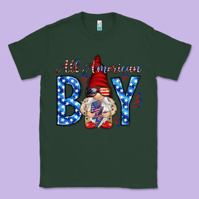 All American Boy With Gnome Classic Tee Designed By Howdyjamesfarm