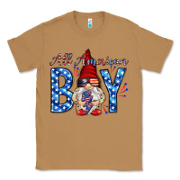 Toasted Coconut All American boy with gnome Classic Tee - HowdyJamesFarm