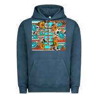 Pigment Midnight Navy western nana Urban Hoodie - RanaPortraitStore