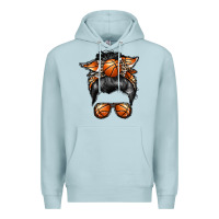 Blue Mist basketball mom Premium Hoodie - RacoonDesign