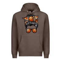 Coffee basketball mom Premium Hoodie - RacoonDesign