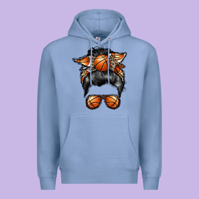 Basketball Mom Premium Hoodie Designed By Racoondesign