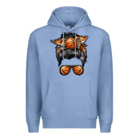 Colony Blue basketball mom Premium Hoodie - RacoonDesign
