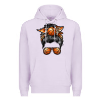 Lilac basketball mom Premium Hoodie - RacoonDesign