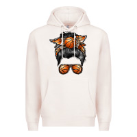 Pale Pink basketball mom Premium Hoodie - RacoonDesign