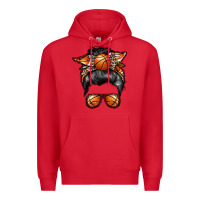 Red basketball mom Premium Hoodie - RacoonDesign
