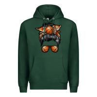 Sports Green basketball mom Premium Hoodie - RacoonDesign