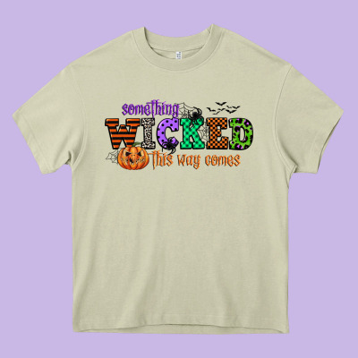 Something Wicked This Way Comes Heavy Core Tee Designed By Cowgirlartshop