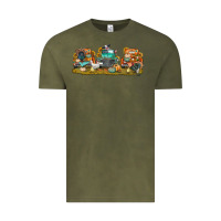 Vintage Olive thanksgiving trucks bbs Vintage Tee - BundleAndBundleShop