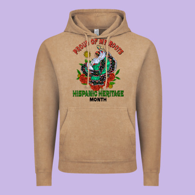 Traditional Lady Hispanic Heritage Month Vintage Hoodie Designed By Bundleandbundleshop