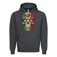 Smoke mexican skull Zipper Hoodie - JahusDesignShop