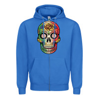 True Royal mexican skull Zipper Hoodie - JahusDesignShop