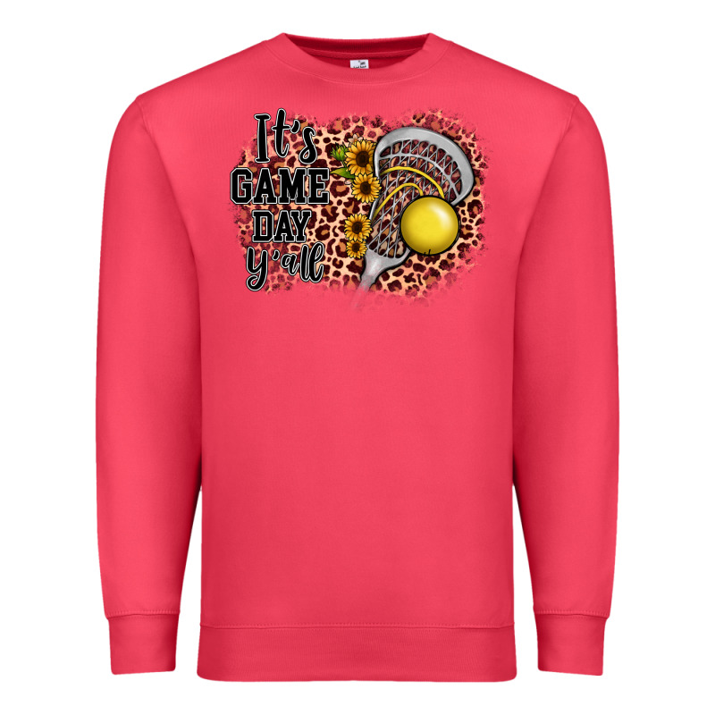 It's Game Day Y'all Lacrosse Premium Sweatshirt by JahusDesignShop | Teevron
