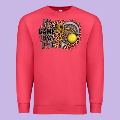 It's Game Day Y'all Lacrosse Premium Sweatshirt Designed By Jahusdesignshop