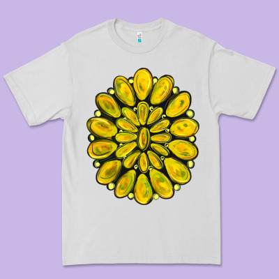 Yellow  Gemstone Jewelny Premium Tee Designed By Ranaportraitstore