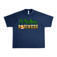 Navy whiskey business Urban Heavy Tee - FaDigitalArtStudio
