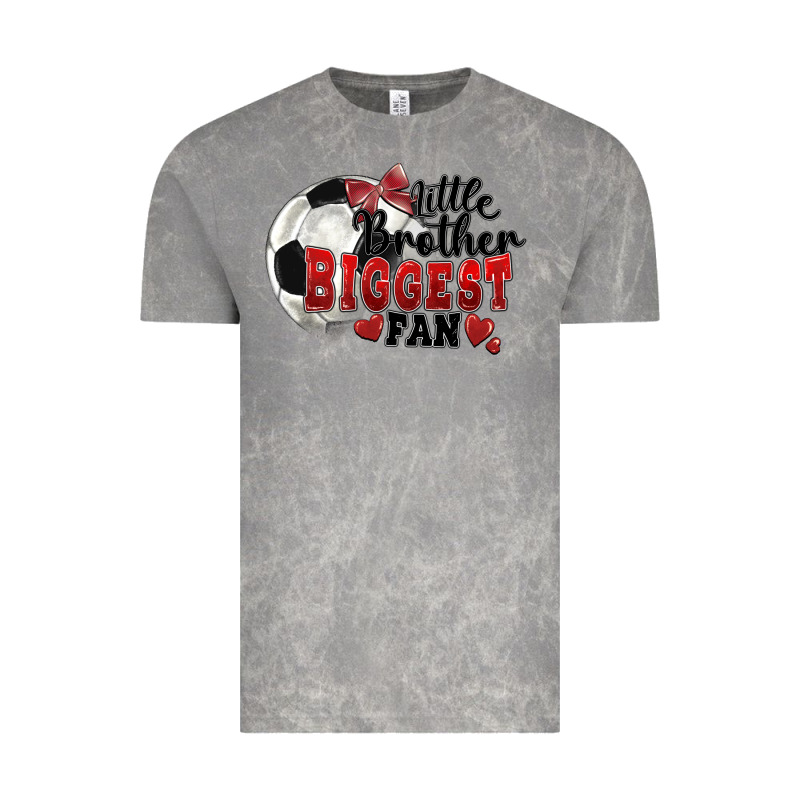 Little Brother Biggest Fan Soccer Vintage Tee by FaDigitalArtStudio | Teevron